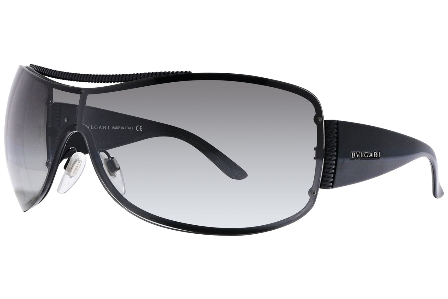 Bvlgari Wrap around Silver Sunglasses Model: 6011-128/8G Side View