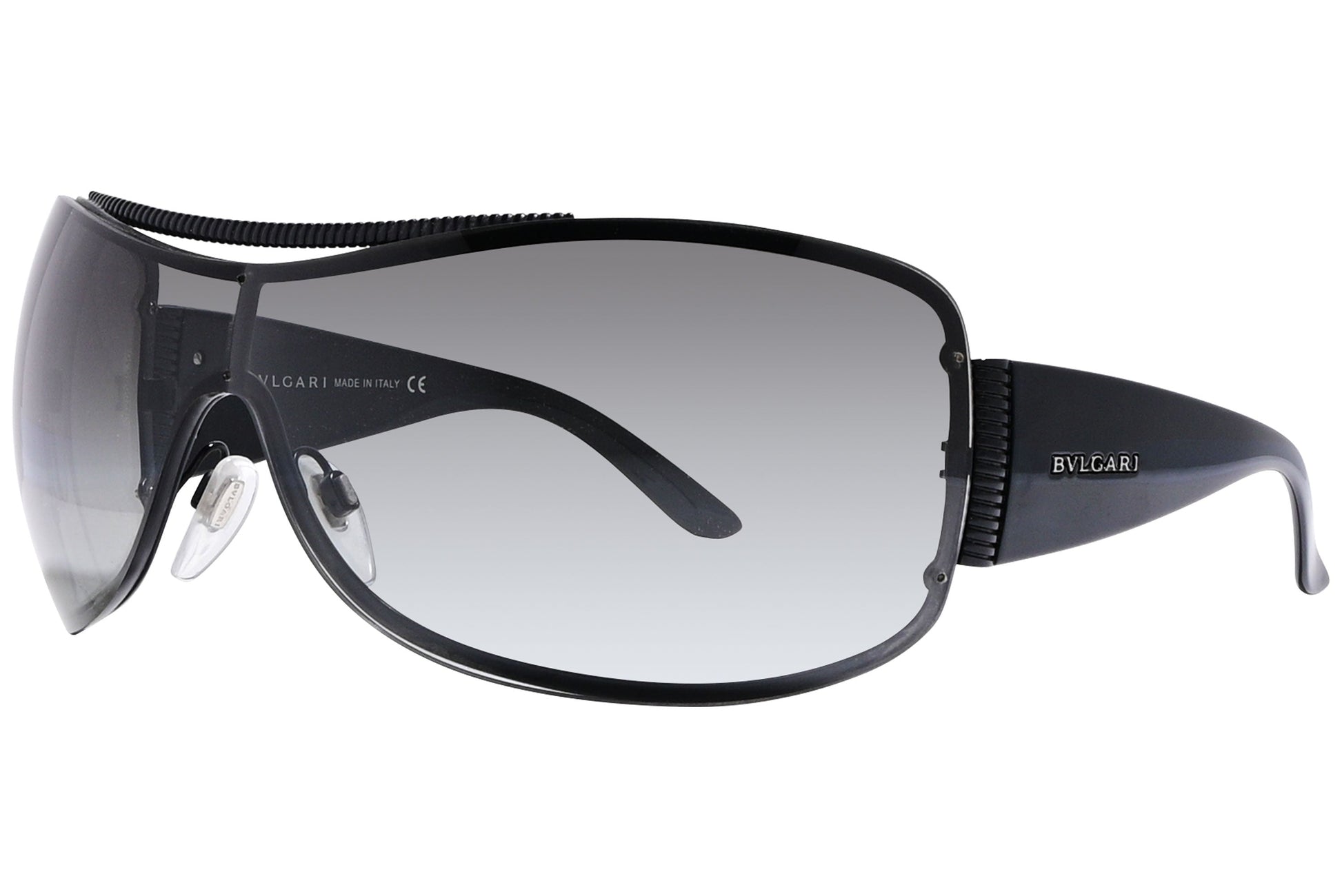 Bvlgari Wrap around Silver Sunglasses Model: 6011-128/8G Side View