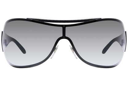 Bvlgari Wrap around Silver Sunglasses Model: 6011-128/8G Front View