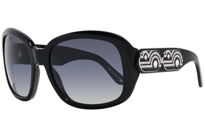 Bvlgari Black Color Geometric Sunglasses Viewed From A 45-Degree Angle.