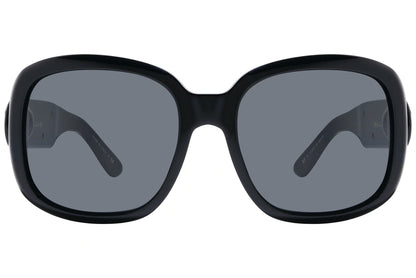 Bvlgari Black Color Geometric Sunglasses Viewed From Front Angle.