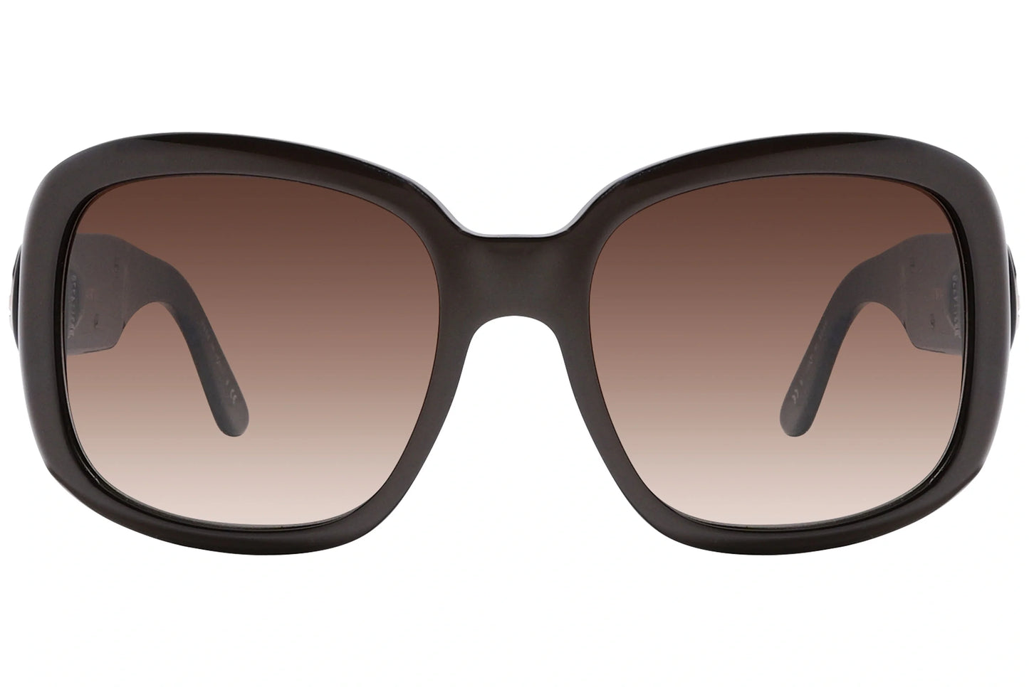 Bvlgari Brown Color Geometric Sunglasses Viewed From Front Angle.