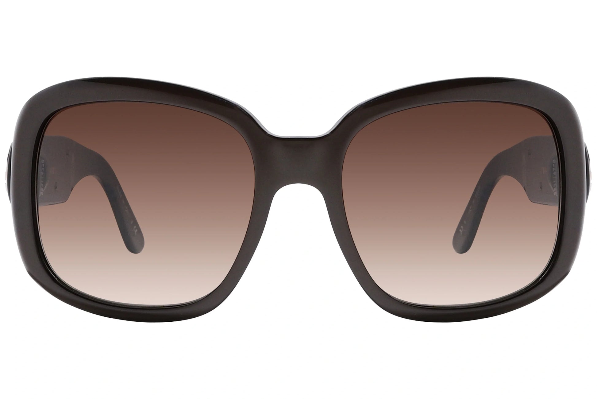 Bvlgari Brown Color Geometric Sunglasses Viewed From Front Angle.