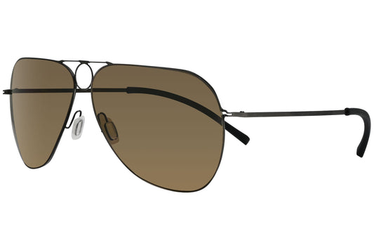 BYWP Aviator Brown Sunglasses Model: OY12002GY-OXY Side View