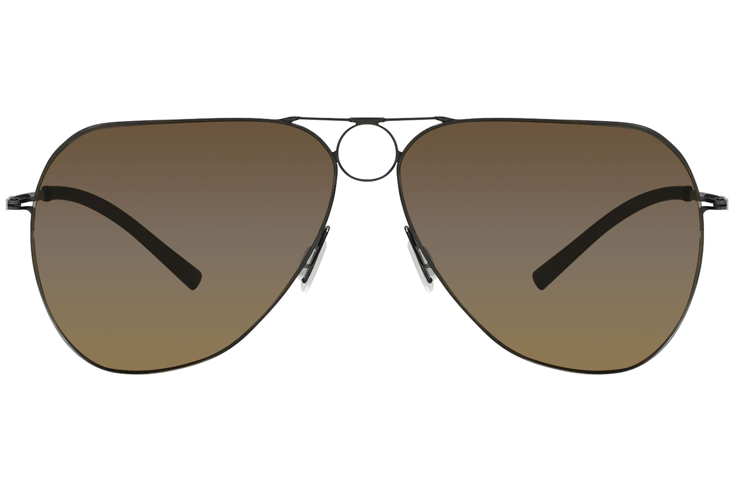 BYWP Aviator Brown Sunglasses Model: OY12002GY-OXY Front View