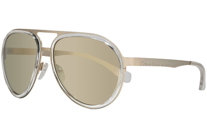 Calvin Klein Jeans Aviator Beige Sunglasses Model: CKJ135S-971 Side View