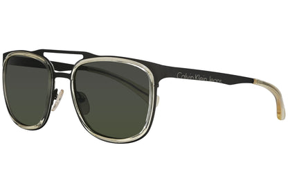 Calvin Klein Jeans Aviator Black Sunglasses Model: CKJ136S-740 Side View