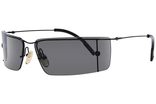 Calvin Klein Rectangle Black  Sunglasses Model: 2050-1 Side View