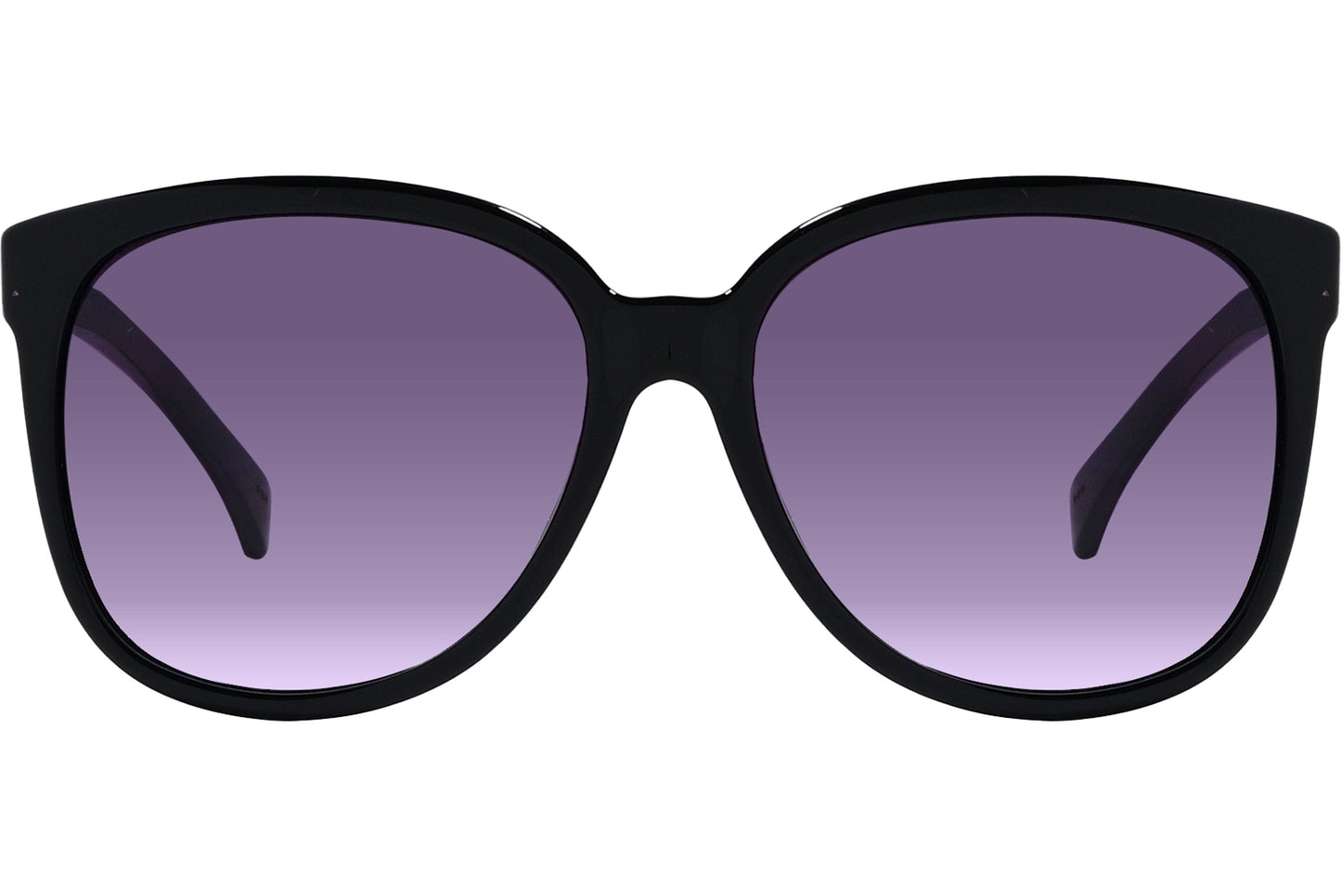 Calvin Klein Black Color Butterfly Sunglasses Viewed From Front Angle.