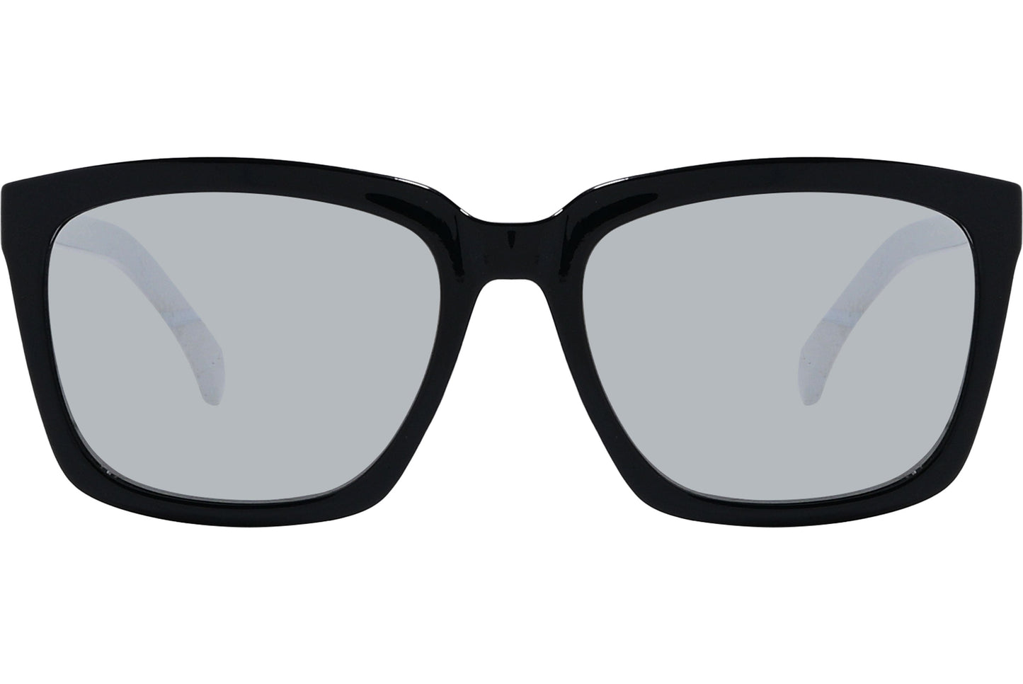 Calvin Klein Black Color Square Sunglasses Viewed From Front Angle.