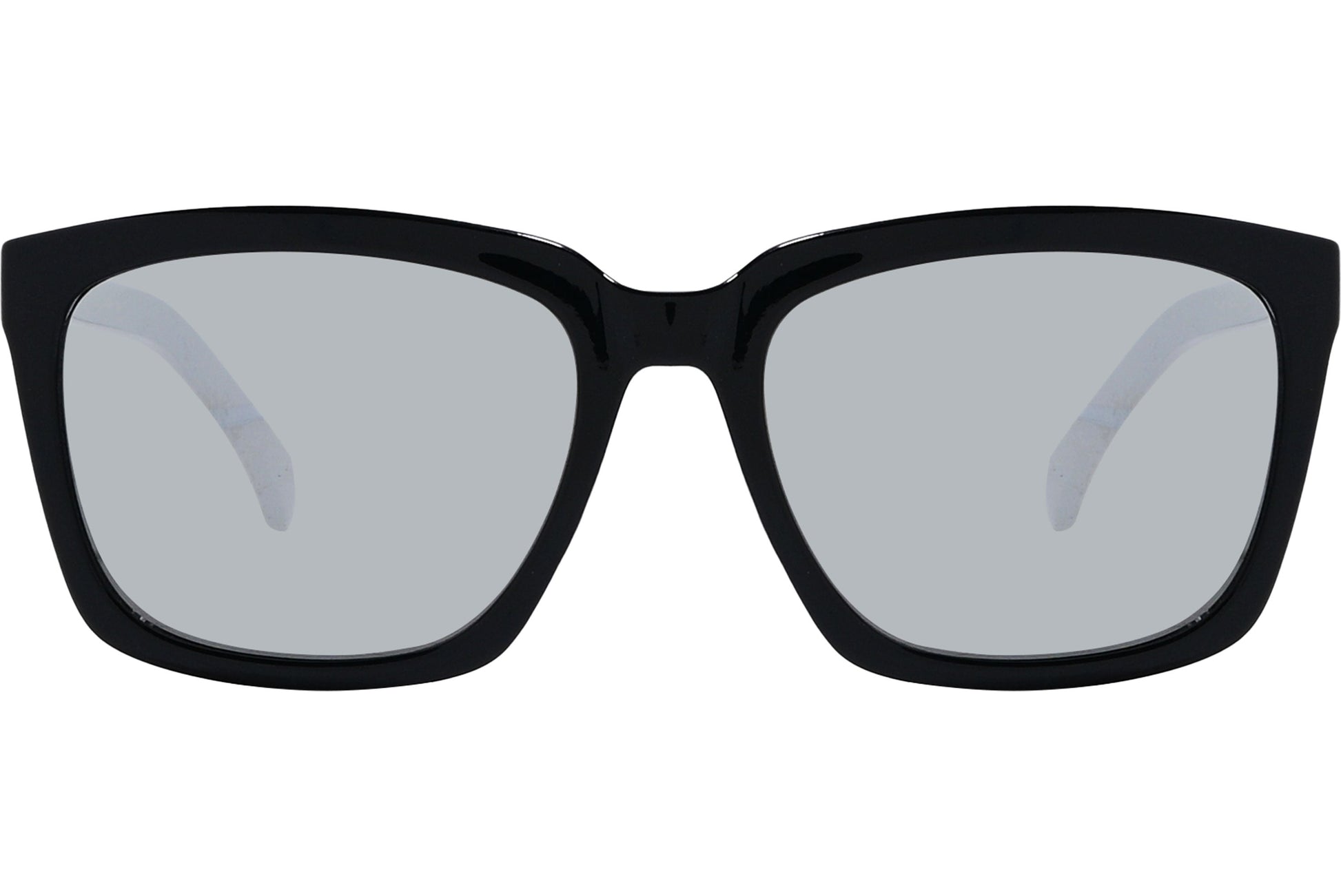 Calvin Klein Black Color Square Sunglasses Viewed From Front Angle.