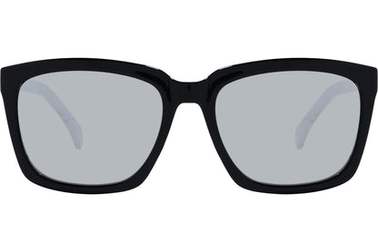 Calvin Klein Black Color Square Sunglasses Viewed From Front Angle.