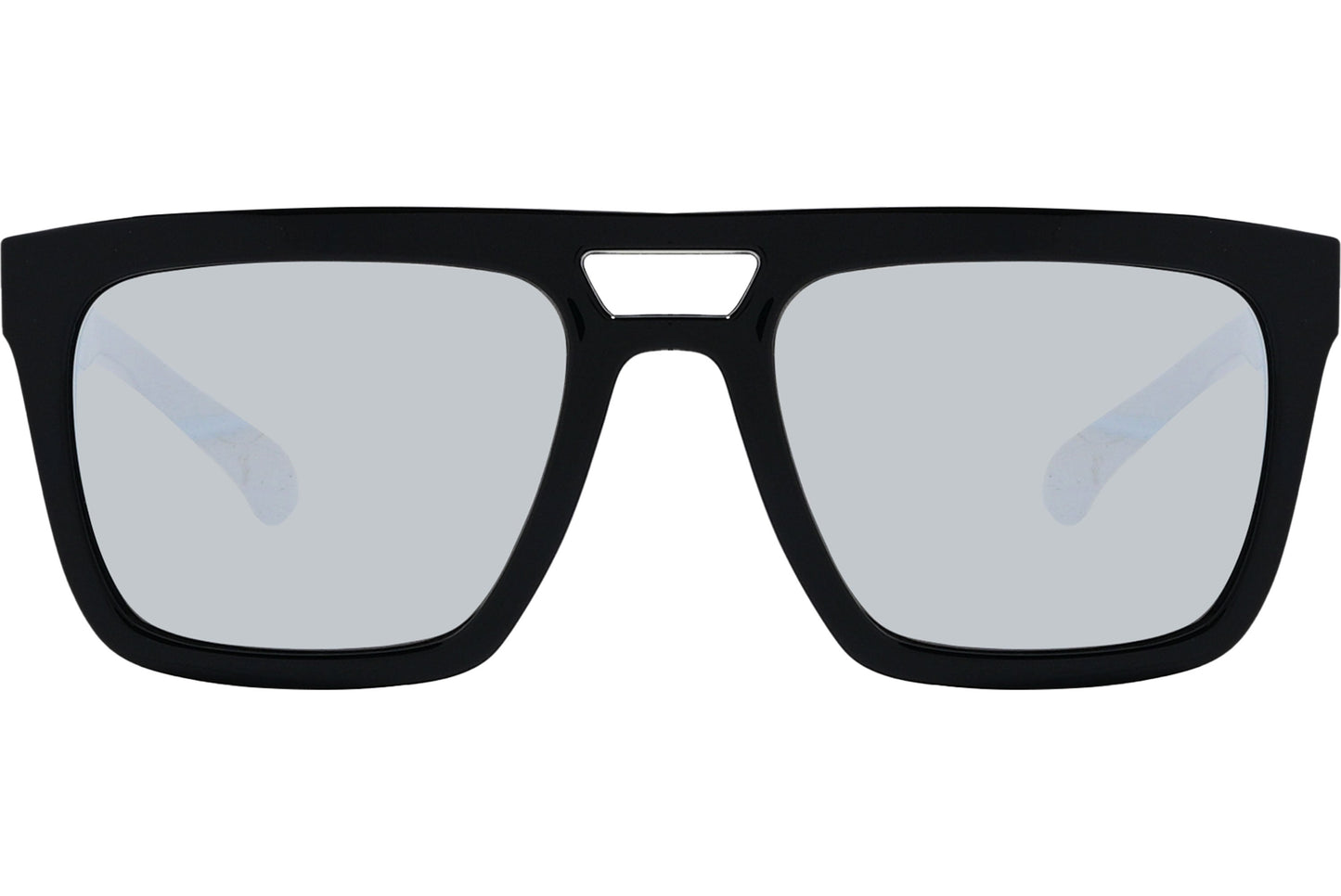 Calvin Klein Black Color Square Sunglasses Viewed From Front Angle.