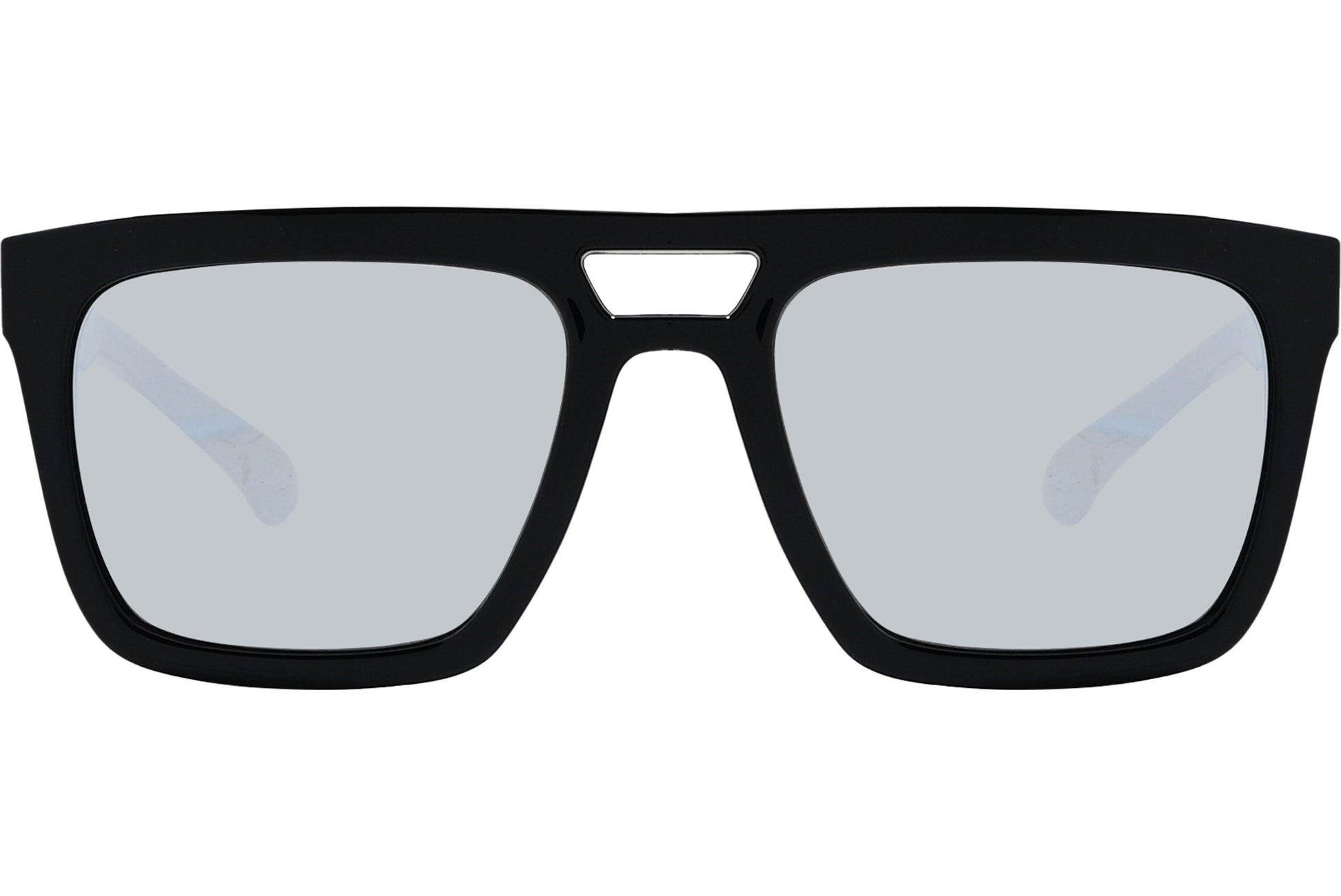 Calvin Klein Black Color Square Sunglasses Viewed From Front Angle.