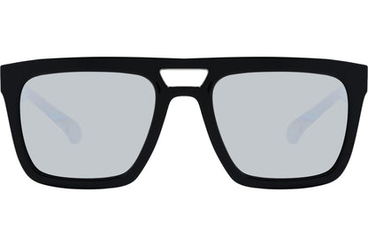 Calvin Klein Black Color Square Sunglasses Viewed From Front Angle.