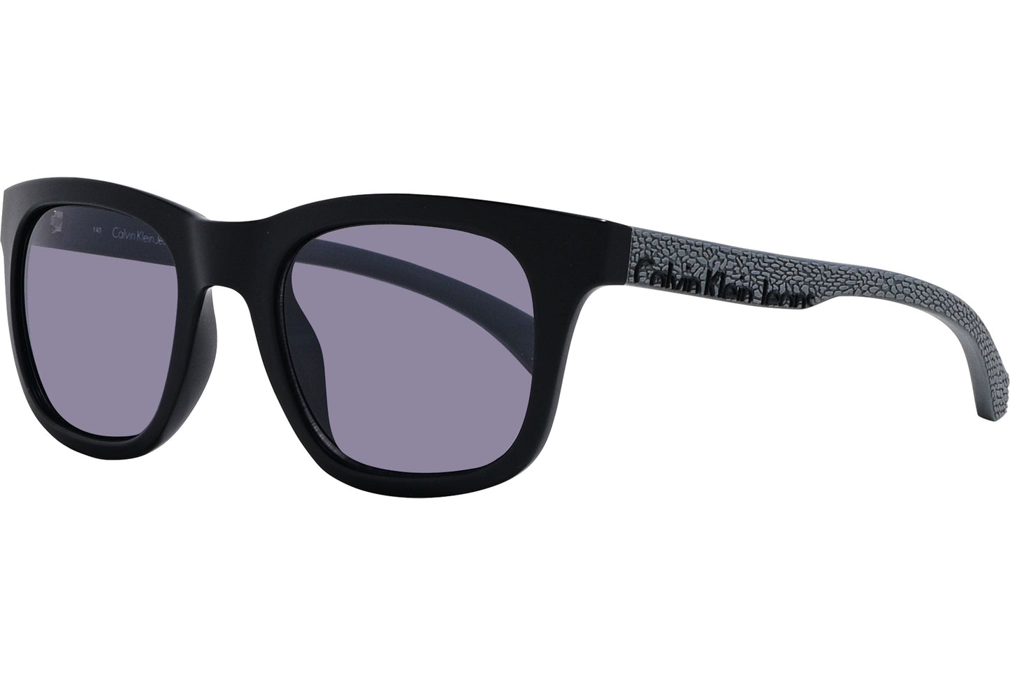 Calvin Klein Black Color Square Sunglasses Viewed From A 45-Degree Angle.