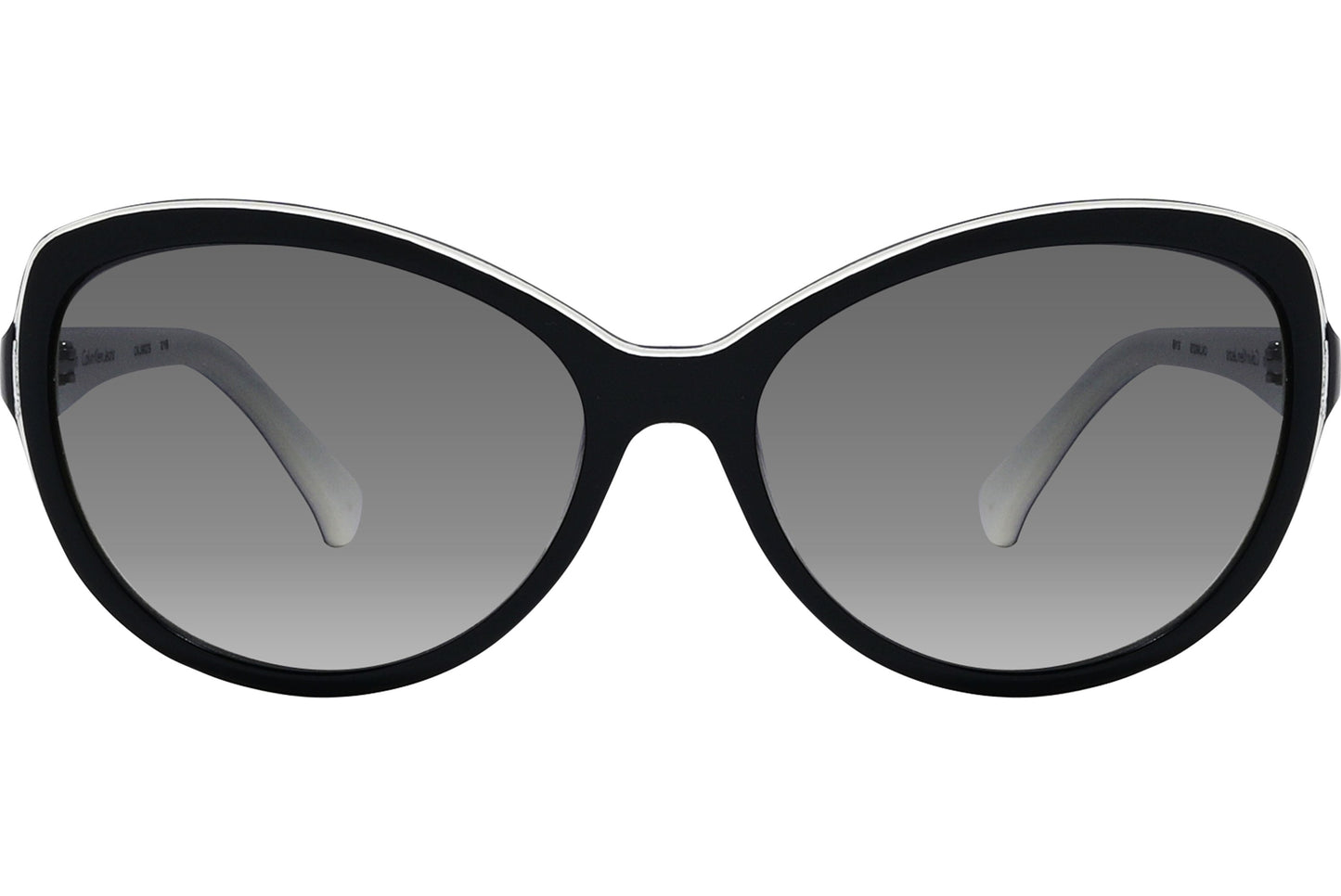 Calvin Klein Black Color Cat-Eye Sunglasses Viewed From Front Angle.