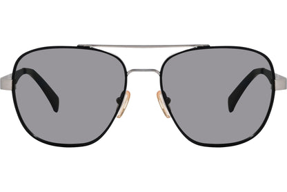 Calvin Klein Black Color Aviator Sunglasses Viewed From Front Angle.