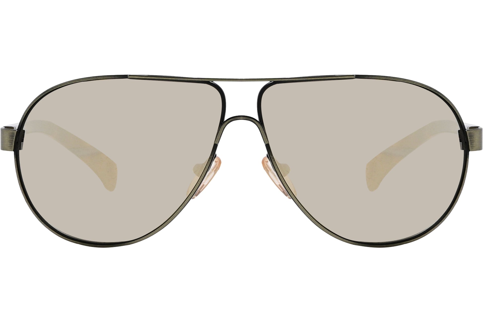 Calvin Klein Green Color Aviator Sunglasses Viewed From Front Angle.