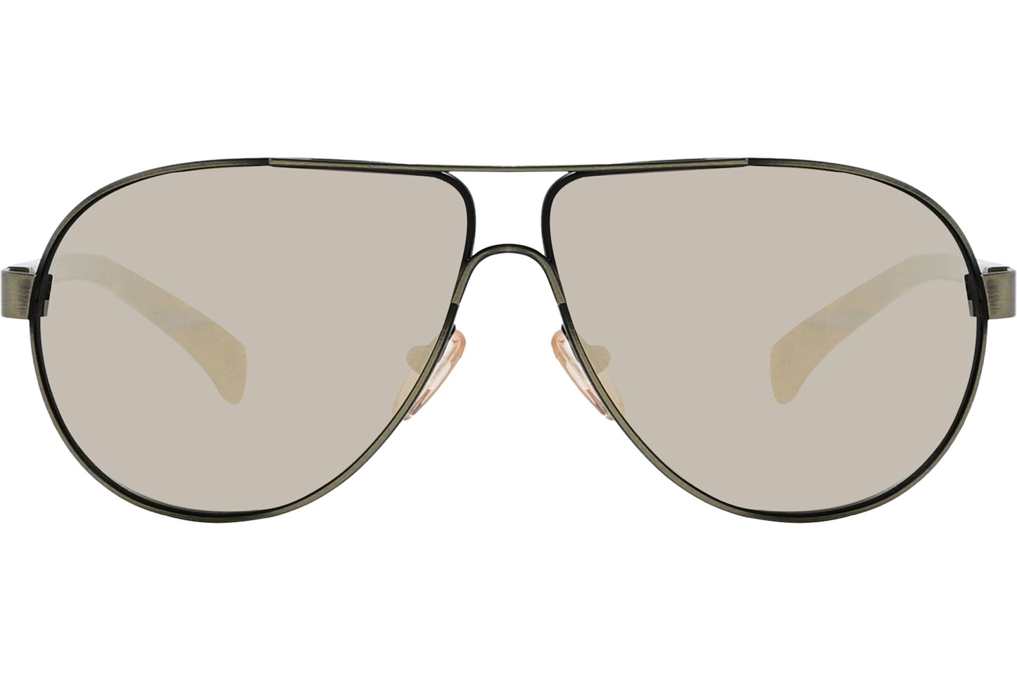 Calvin Klein Green Color Aviator Sunglasses Viewed From Front Angle.