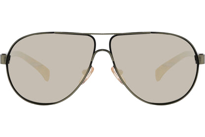 Calvin Klein Green Color Aviator Sunglasses Viewed From Front Angle.