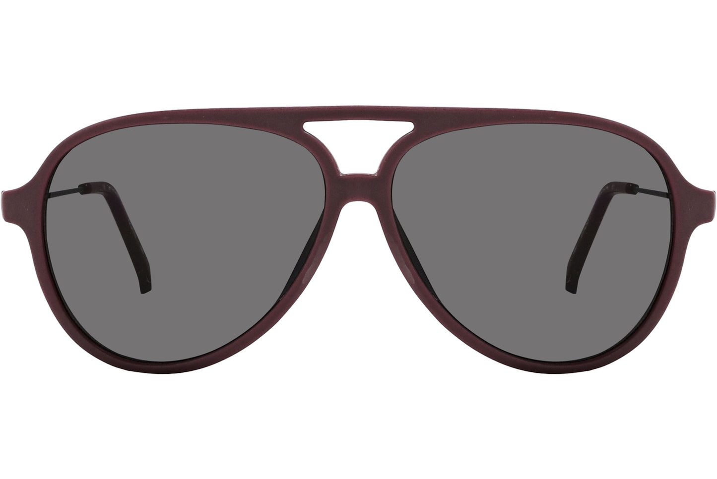 Calvin Klein Brown Color Aviator Sunglasses Viewed From Front Angle.