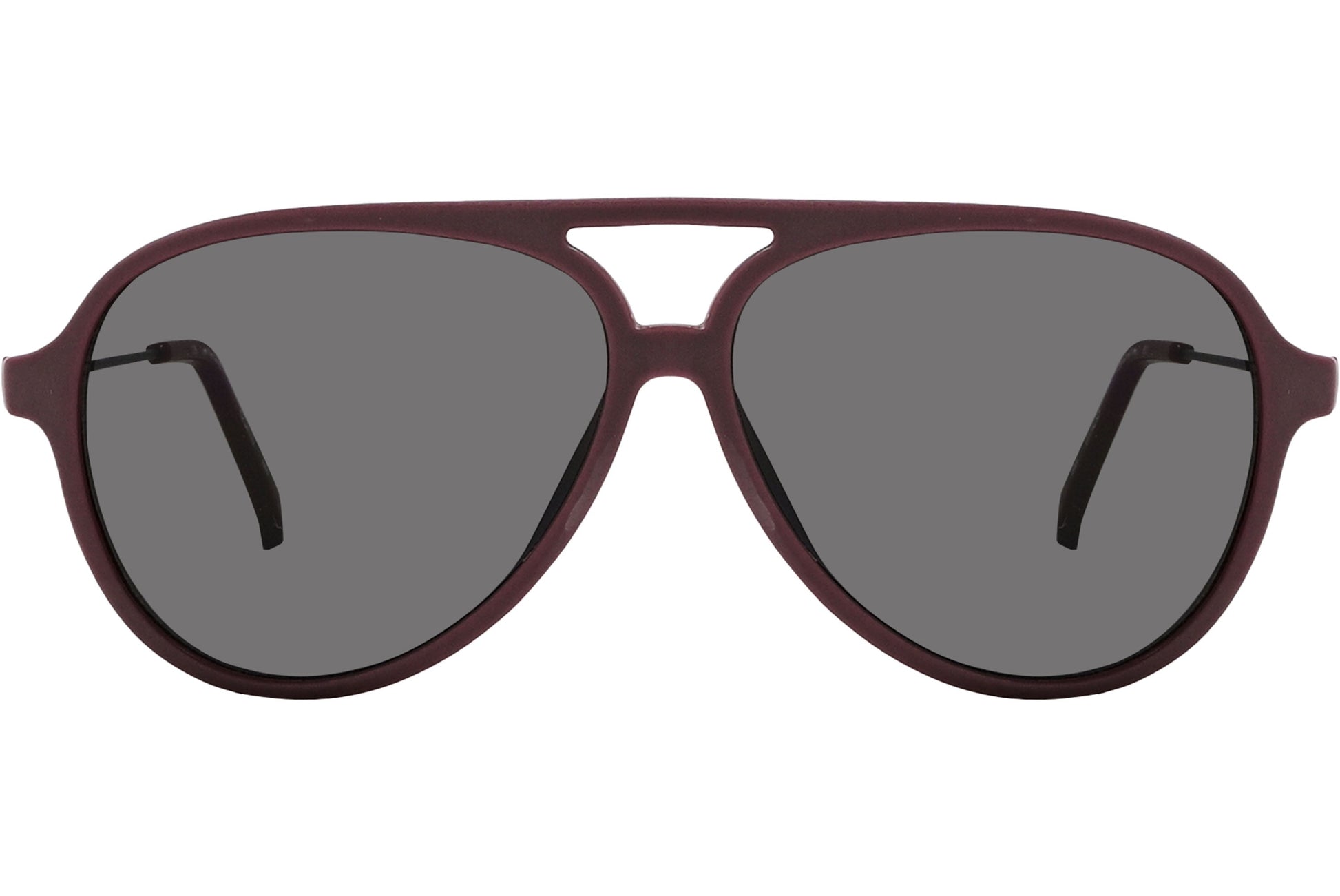 Calvin Klein Brown Color Aviator Sunglasses Viewed From Front Angle.