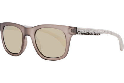 Calvin Klein Brown Color Square Sunglasses Viewed From A 45-Degree Angle.