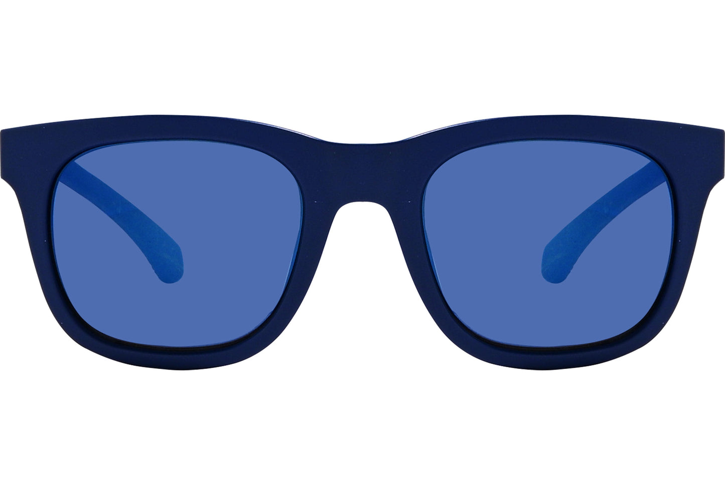 Calvin Klein Blue Color Square Sunglasses Viewed From Front Angle.