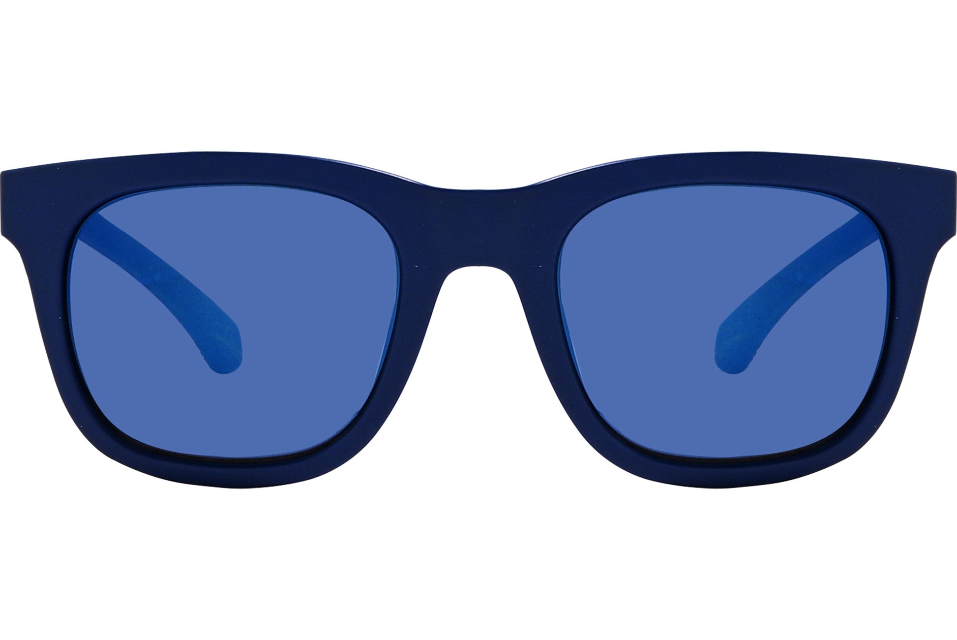 Calvin Klein Blue Color Square Sunglasses Viewed From Front Angle.