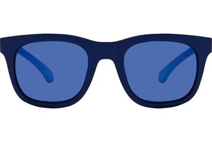 Calvin Klein Blue Color Square Sunglasses Viewed From Front Angle.