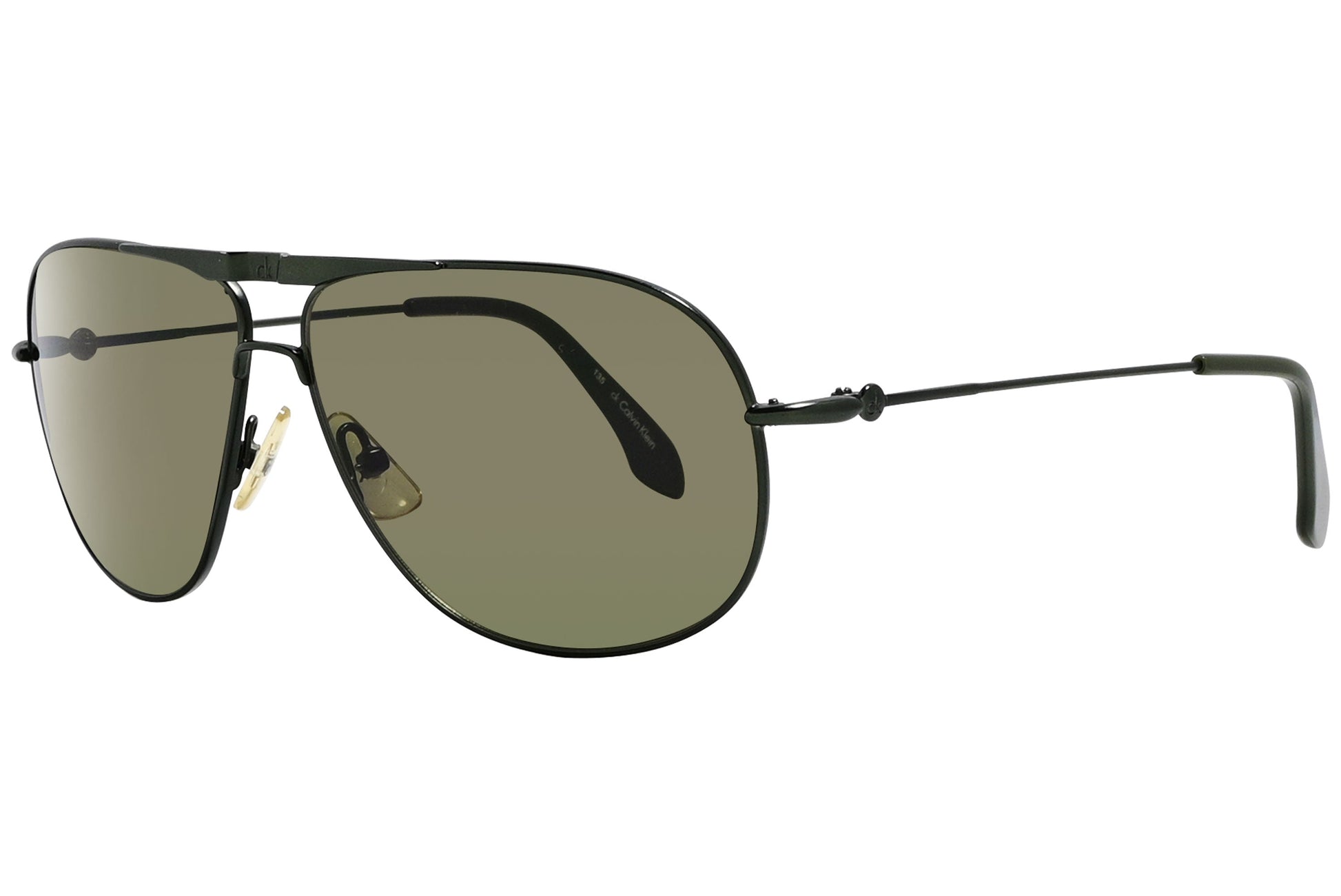 Calvin Klein Aviator Brown Sunglasses Model: CK2127S-95 Side View