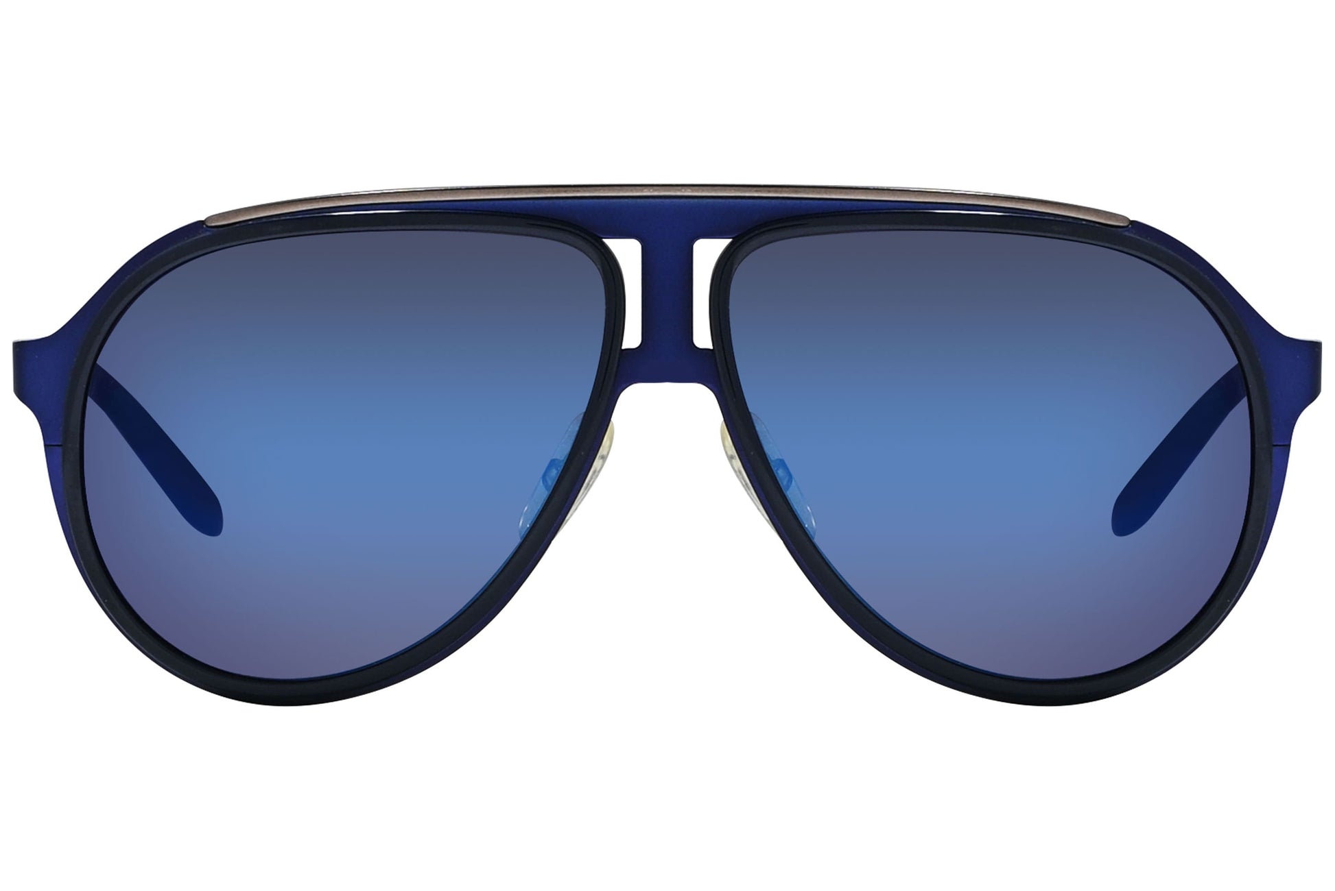 Carrera Aviator Blue Sunglasses Model: CARRERA100S-HKUXT Front View