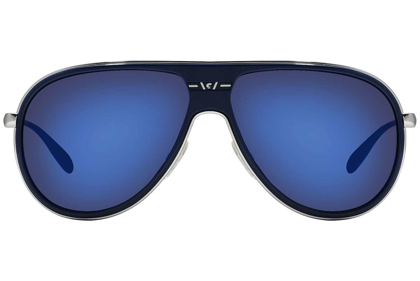 Carrera Aviator Blue Sunglasses Model: CARRERA87S-8ETXT Front View