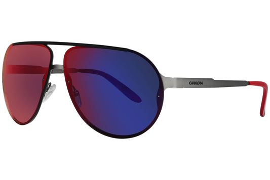 Carrera Aviator Blue Red Sunglasses Model: CARRERA90S-R80CP Side View