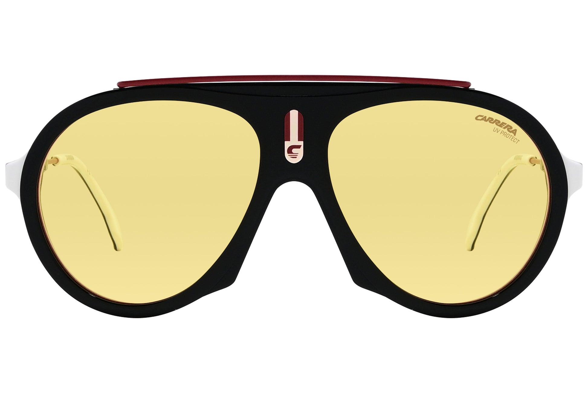 Carrera Aviator Yellow Sunglasses Model: CARRERAFLAG-GUUHO front View