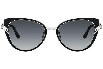 Cartier Black Color Cat-Eye Sunglasses Viewed From front angle