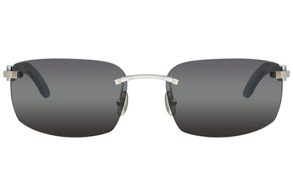 Cartier Black Color Rimless Sunglasses Viewed From front angle