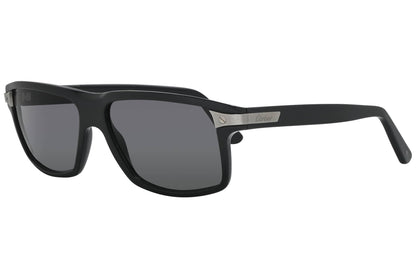 Cartier Black Color Wayfarer Sunglasses Viewed From A 45-Degree Angle.