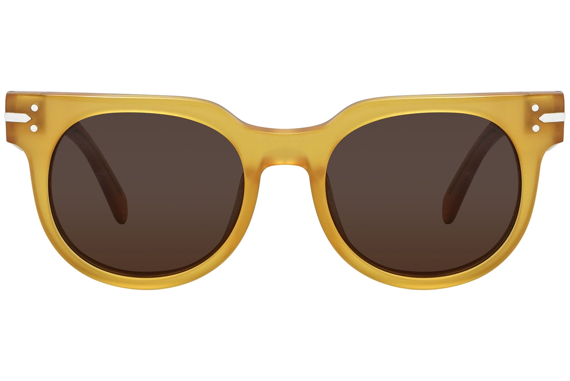 Celine Oval Yellow with Brown Sunglasses Model: CL41080/S-PD9A6 front View