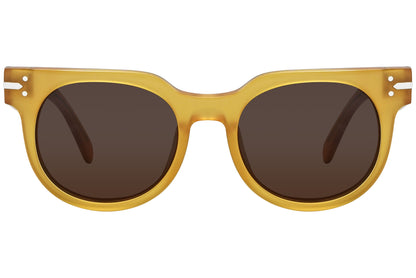 Celine Oval Yellow with Brown Sunglasses Model: CL41080/S-PD9A6 front View