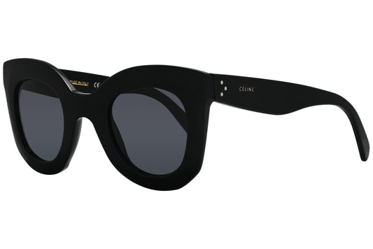 Celine Oval Black Sunglasses Model: CL41393/S-807BN Side View