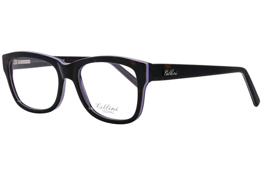 cellini wayfarer black eyeglasses frame viewed from a 45-degree angle.