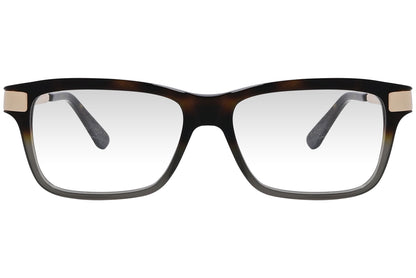 cellini wayfarer multicolored eyeglasses frame viewed from front angle.