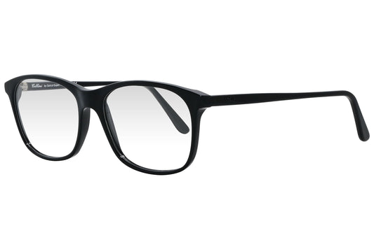 cellini rectangle black eyeglasses frame viewed from a 45-degree angle.