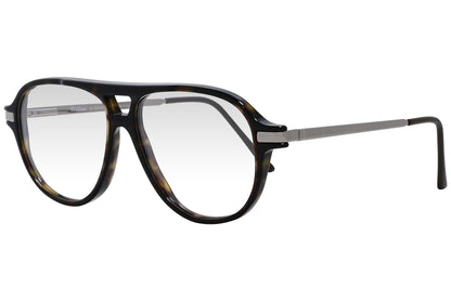 cellini aviator black eyeglasses frame viewed from a 45-degree angle.