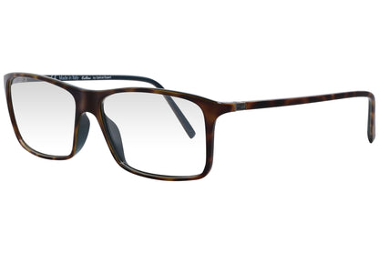 cellini wayfarer brown eyeglasses frame viewed from a 45-degree angle.