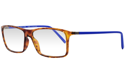 cellini wayfarer tortoise eyeglasses frame viewed from a 45-degree angle.