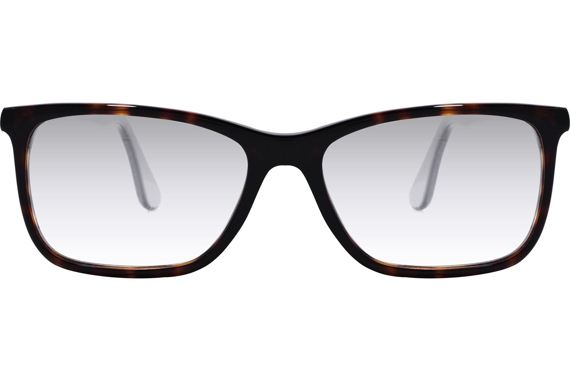 Cellini Rectangle Black Eyeglasses Frame Viewed From Front Angle.