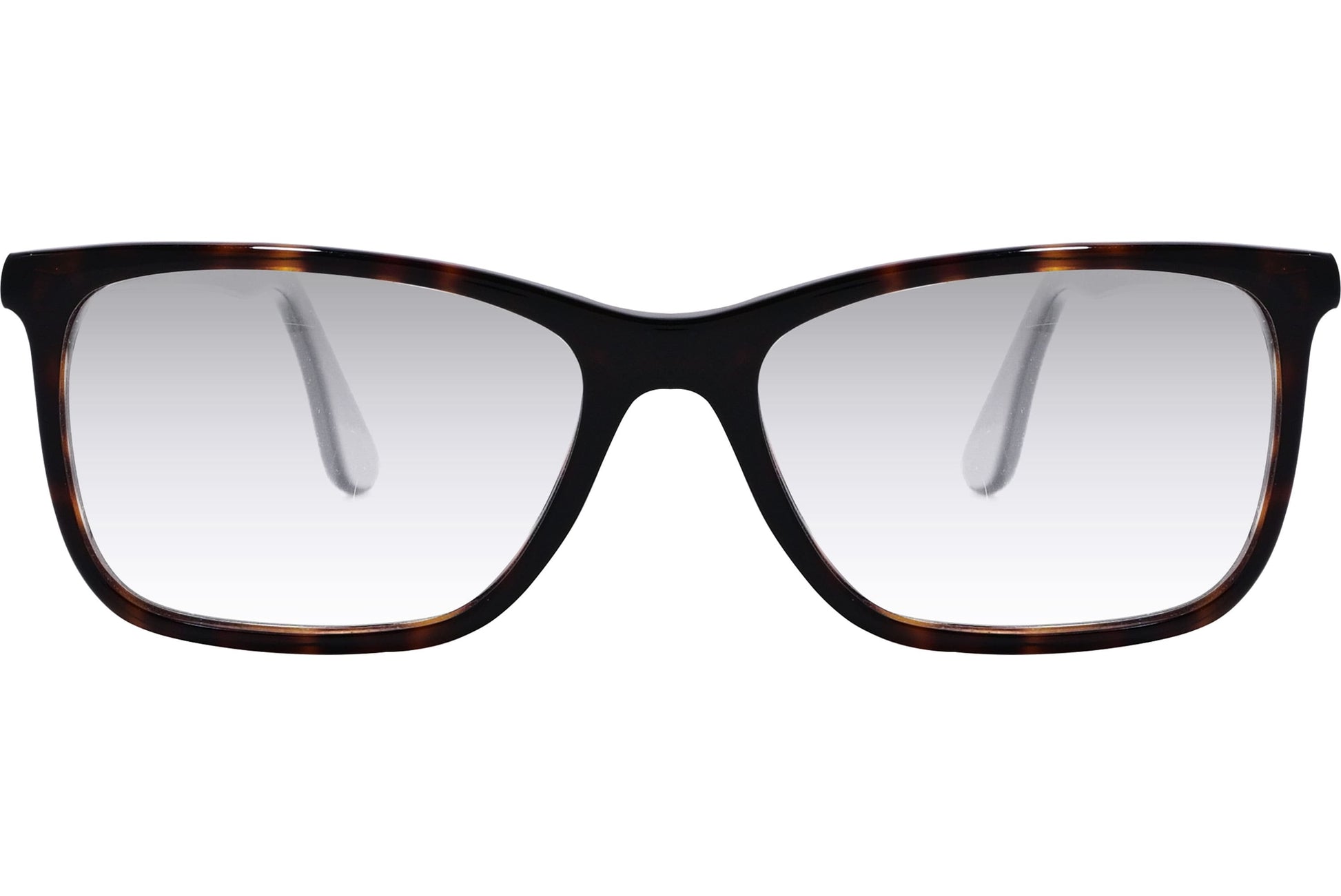 Cellini Rectangle Black Eyeglasses Frame Viewed From Front Angle.